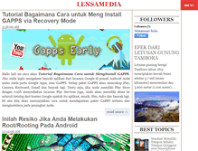 Tablet Screenshot of lensamedia.com